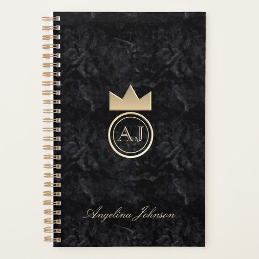 Moderne Monogramme Noir (Devant)