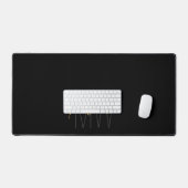 Moderne Monogramme Nom Script Noir Or (Clavier et souris)
