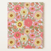 Moderne Monogramme rose Floral Motif 2022 Planner (Dos)