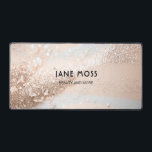 Moderne, Monogramme, Salon, Parties scintillant (I<br><div class="desc">Moderne,  Monogramme,  Salon,  Parties scintillant (Imiter) Design. Spécifique au client,  modifiez votre nom en quelques secondes.</div>