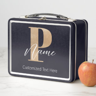 Moderne Monogrammed Initiaal P & Naam Gepersonalis