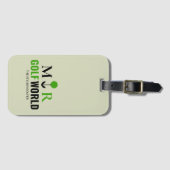 Moderne Monogrammed Logo voor een Golfer Bagagelabel (Voorkant (horizontaal))