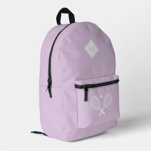 Moderne Monogrammed Tennisser Minimalist Bedrukte Rugzak