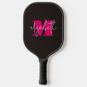 Moderne monogrammen pickleball paddle (Achterkant)