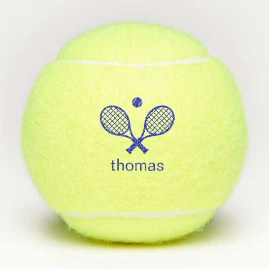 Moderne monogrammen tennisballen (Voorkant)