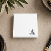 Moderne Monogramnaam Post-it® Notes