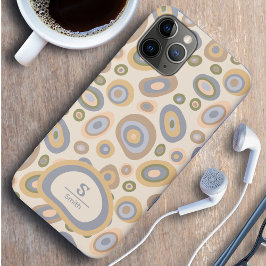 Moderne Monogramstelefoonhoes – Abstract ontwerp iPhone 11 Pro Hoesje