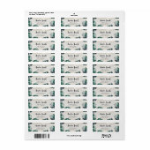 Moderne Monstera laat de afbeelding met label voor (Full Sheet)