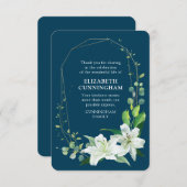 Moderne monumenten van flora en fauna bedankkaart (Voorkant / Achterkant)