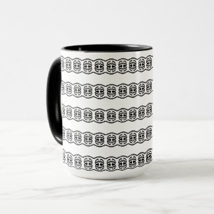 Moderne mooie geometrische patroon mok