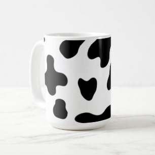 Moderne Mooie Zwarte en Witte Koe Koffiemok