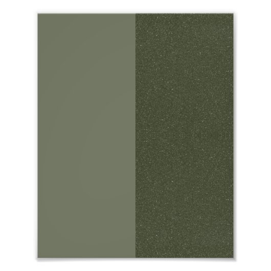 Moderne Moss Dual Texture Poster – Aanpasbaar (Voorkant)