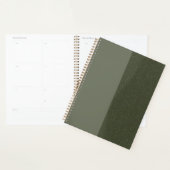 Moderne Moss Green double texture Planificateur he (Devant avec enveloppe)