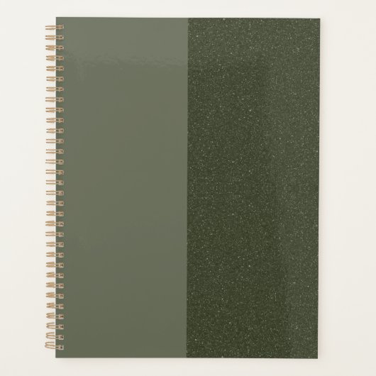 Moderne Moss Green double texture Planificateur he (Devant)
