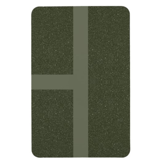 Moderne Moss Green Grid Magnet – Magneet (Verticaal)
