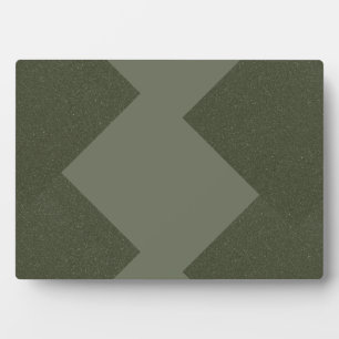 Moderne Moss Green Tafelblad Plaque met Ezel Fotoplaat