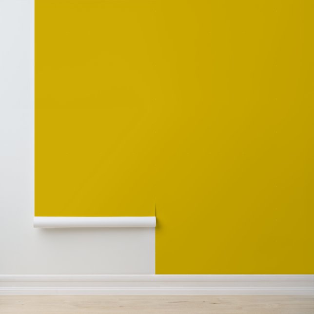Moderne mosterd geel effen effen kleur eenvoudig behang (Applicatie)