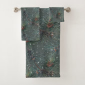 Moderne motif rustique d'hiver pin (En situation)