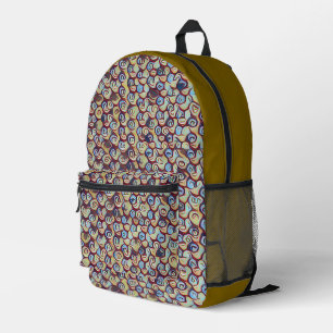 Moderne mozaïek abstract geometrisch patroon 1290 bedrukte rugzak