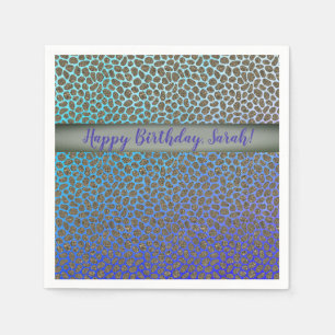 Moderne mozaïekproefafdrukken servet