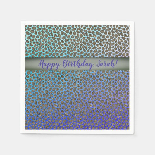 Moderne mozaïekproefafdrukken servet (Voorkant)