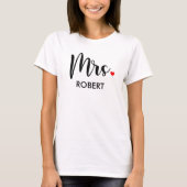 Moderne Mrs Calligraphy Hart Monogram T-shirt (Voorkant)
