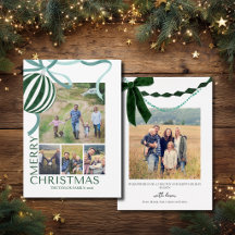 Moderne multi-foto familie kerst collage