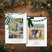 Moderne multi-foto familie kerst collage
