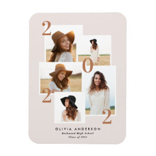 Moderne, multi-foto grafische geometrische terraco magneet