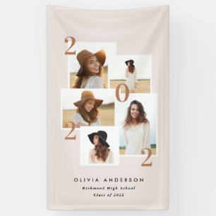 Moderne, multi-foto grafische geometrische terraco spandoek
