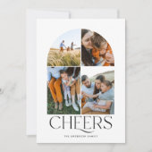 Moderne multi foto groene Kerst 4 foto (Voorkant)