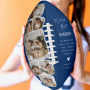 Moderne multi-foto raster beste vader van de werel american football