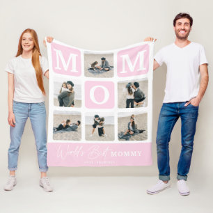 Moderne multi-fotorooster Schattig CADO-geschenk  Fleece Deken
