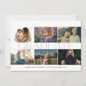 Moderne Multi-Photo Alors/Maintenant Faire-part Di (Devant)