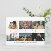 Moderne Multi-Photo Alors/Maintenant Faire-part Di (Debout devant)