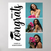 Moderne Multi Photo Graduation Party Poster (Voorkant)