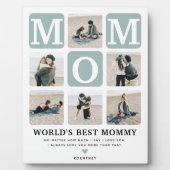 Moderne Multi Photo Grid Cute MOM Gift Fotoplaat (Voorkant)