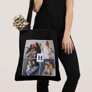 Moderne Multi Photo Grid Cute MOM Sac fourre-tout