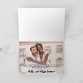 Moderne Multi Photo Simple Weddenschap Hartelijk d Bedankkaart (Binnen)