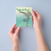 Moderne munt gradiënt yoga positie flyer (Hand)