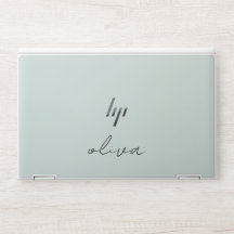 Moderne Muntgroene Gepersonaliseerde Script
