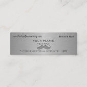 Moderne Mustache Metallic print Mini Visitekaartje (Voorkant)
