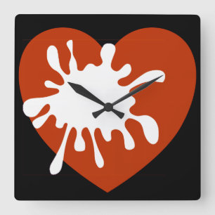 Moderne muur-Afrikaanse vormgeving van spreidende Vierkante Klok