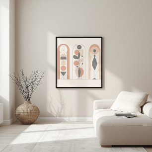 Moderne Muze – Abstracte Vrouwelijke Geometrie XII Poster