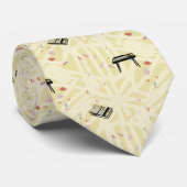 Moderne muziek orgel tape graffiti 2 NT Stropdas (Opgerold)