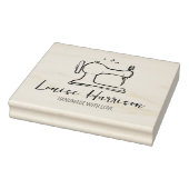 Moderne naaimachine, Handgemaakte Grote Zaken Rubberstempel (Stempel)