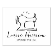 Moderne naaimachine, Handgemaakte Grote Zaken Rubberstempel (Afrduk)