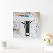 Moderne naaimachine vierkante klok (Huis)