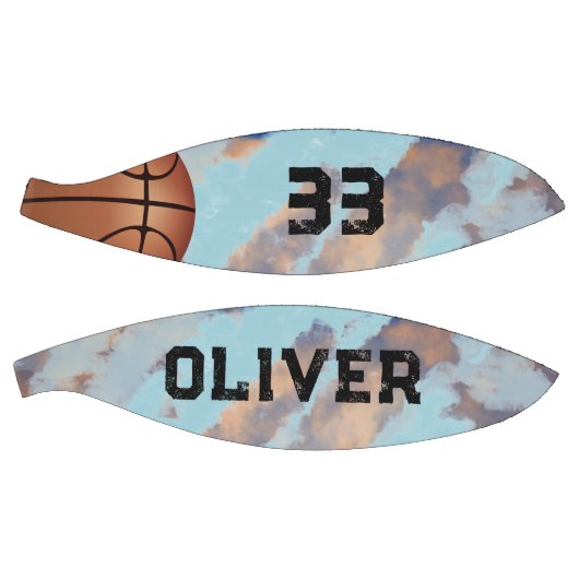 Moderne naam en nummer van aangepaste speler basketbal (Panelen)