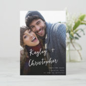 Moderne Naam Foto Verticale afbeelding Opslaan Dat Kaart (Staand voorkant)